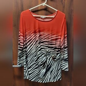 Calvin Klein leopard print top size X- Large